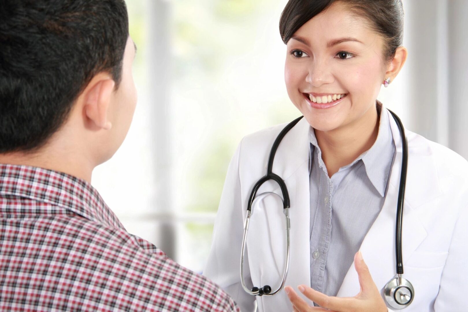 Man consulting to a Doctor